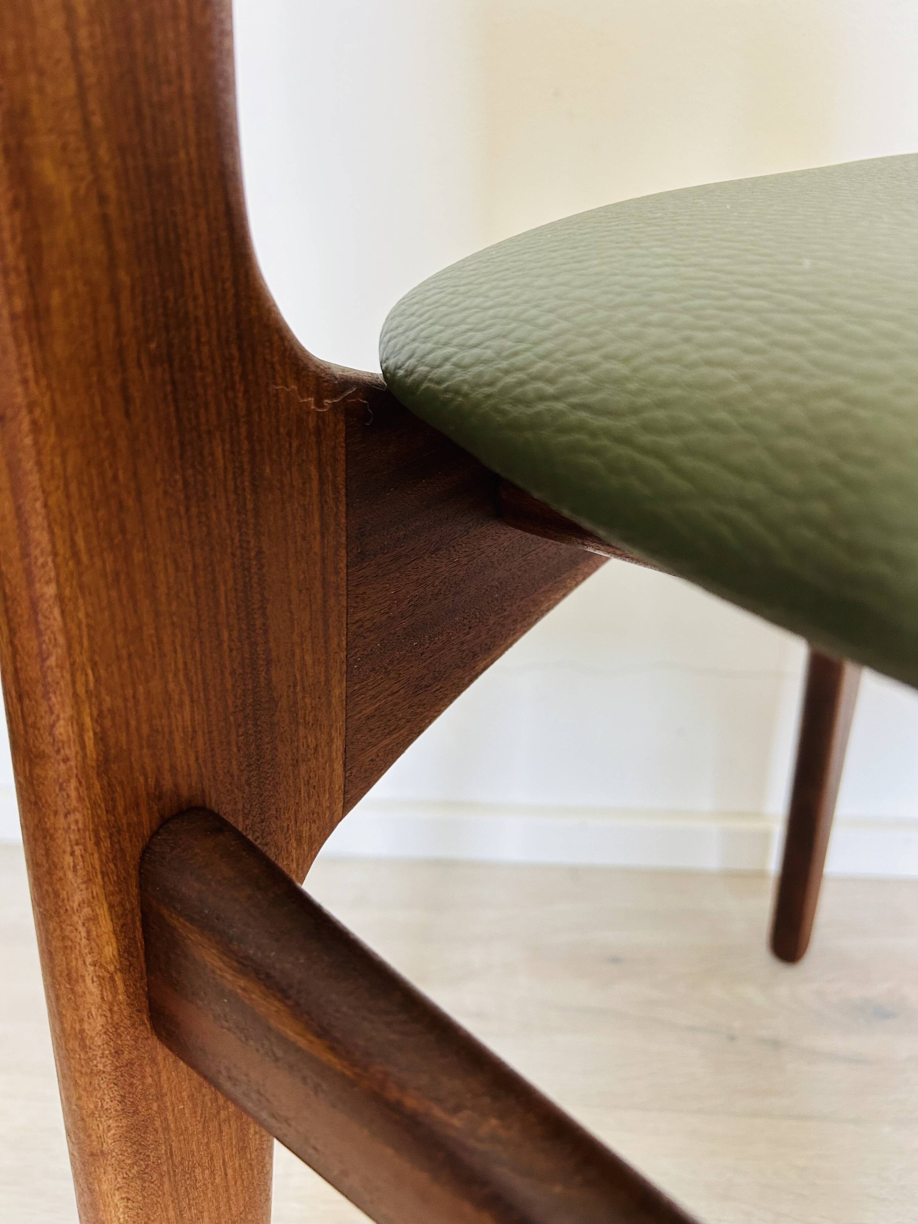Scandinavian Style Teak Dining Chairs, 1960’s Set of 2