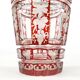 Biedermeier vase, double-layer crystal, Bohemia, Czech Republic, 19th century