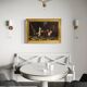 Italian interior scene painting signed F. Bonati 1913