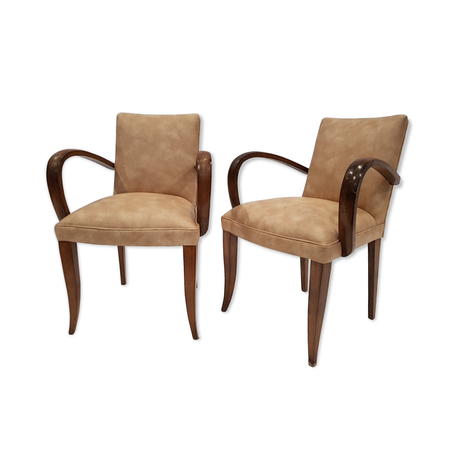 Pair of bridge chairs, 50s