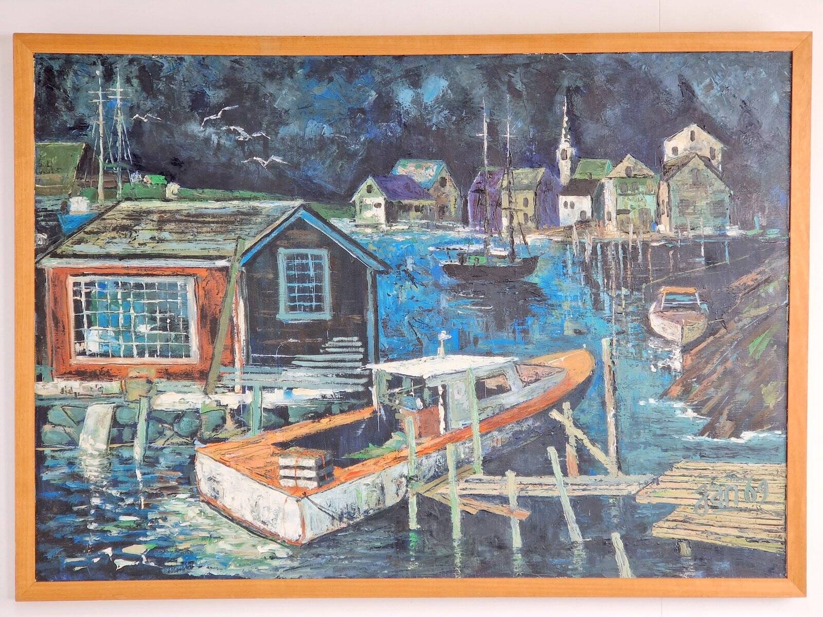 Harbor View, 1969, Acrylic on Canvas