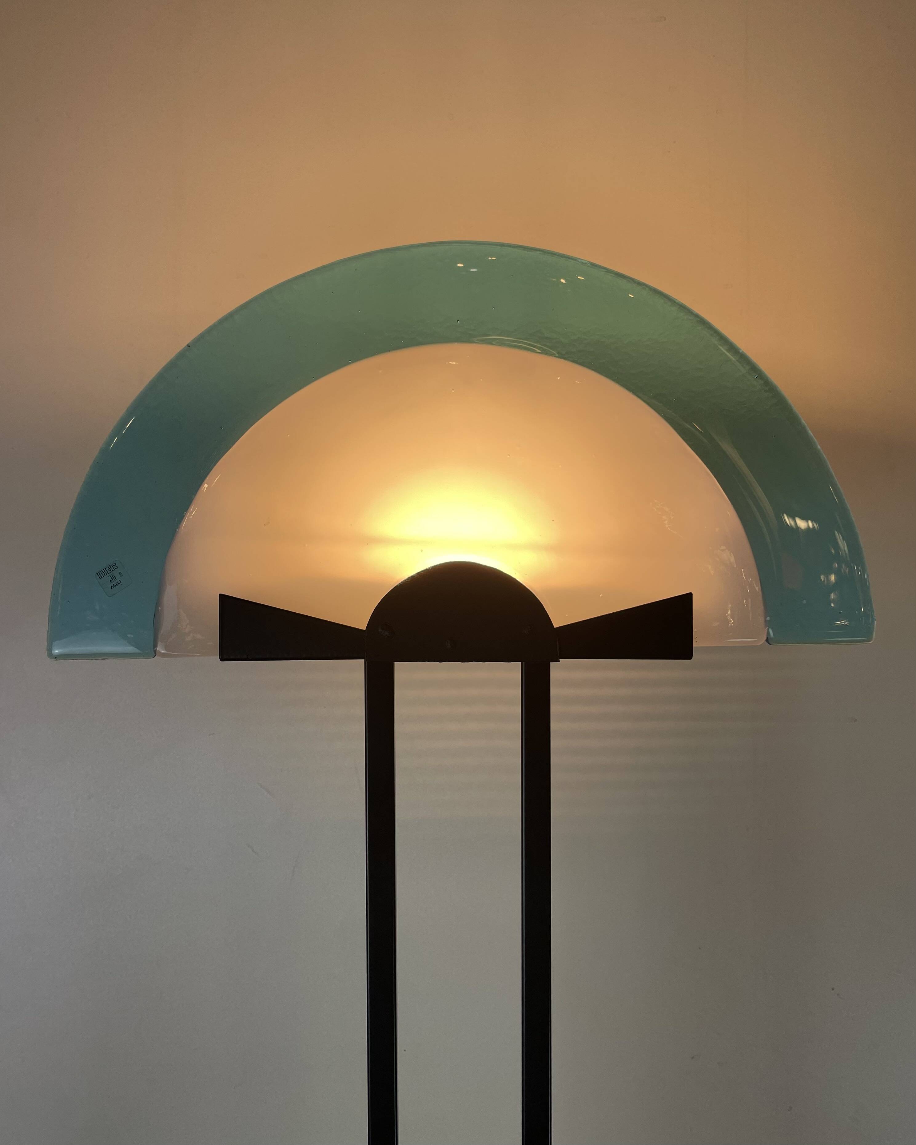 Murano Post-Modern Floor Lamp att. To Mazzega, Italy, 1980s