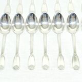 12 Louis XIV style silver cutlery sets