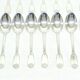 12 Louis XIV style silver cutlery sets