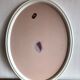 Tiger vintage oval mirror