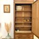 Walnut Bonnetière wardrobe