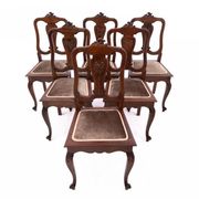 Set of six antique chairs from around 1900, France. After renovation.