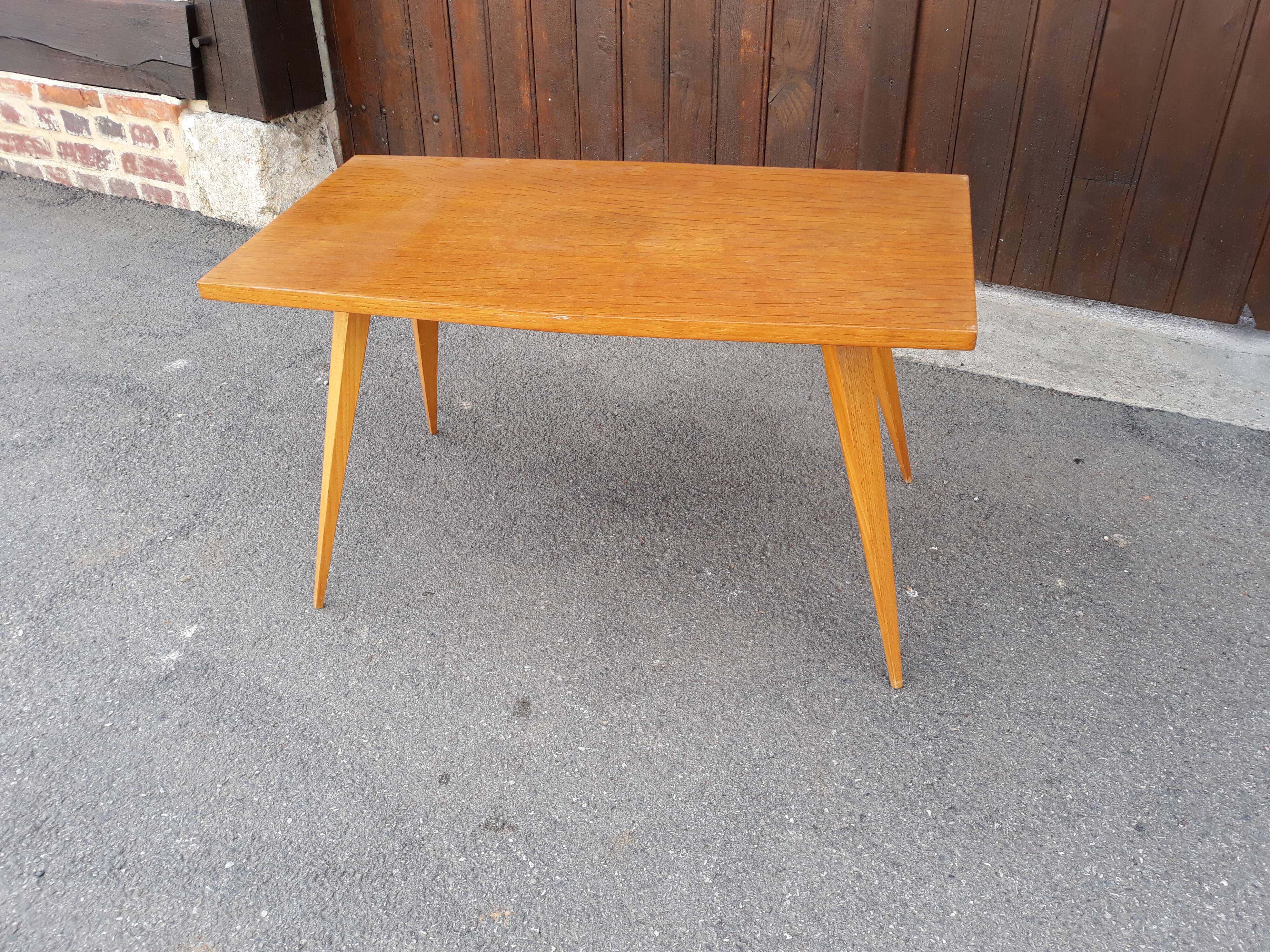 Vintage feet compass coffee table