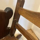 Wooden rocking chair - teddy bear