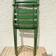 4 old iron and wood garden folding chairs