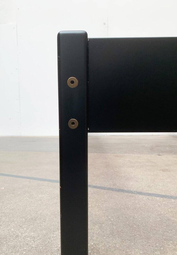 Double bed postmodern German vintage profile system by Elmar Flötotto for Flötotto.