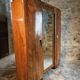 French Art Deco walnut wardrobe with mirror, 1930s
