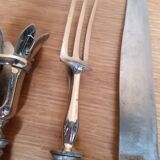 Vintage horn handle leg of lamb service