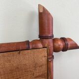Miroir ancien en bois tourné