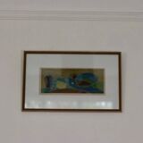 Huile glacée suédoise sur panneau – « Composition » par Frithjof Smit-Hald