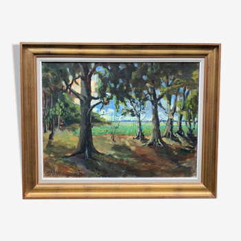 Peinture « Forêt d’été »