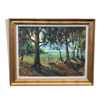 Peinture « Forêt d’été »