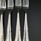 6 old vintage metal silver forks