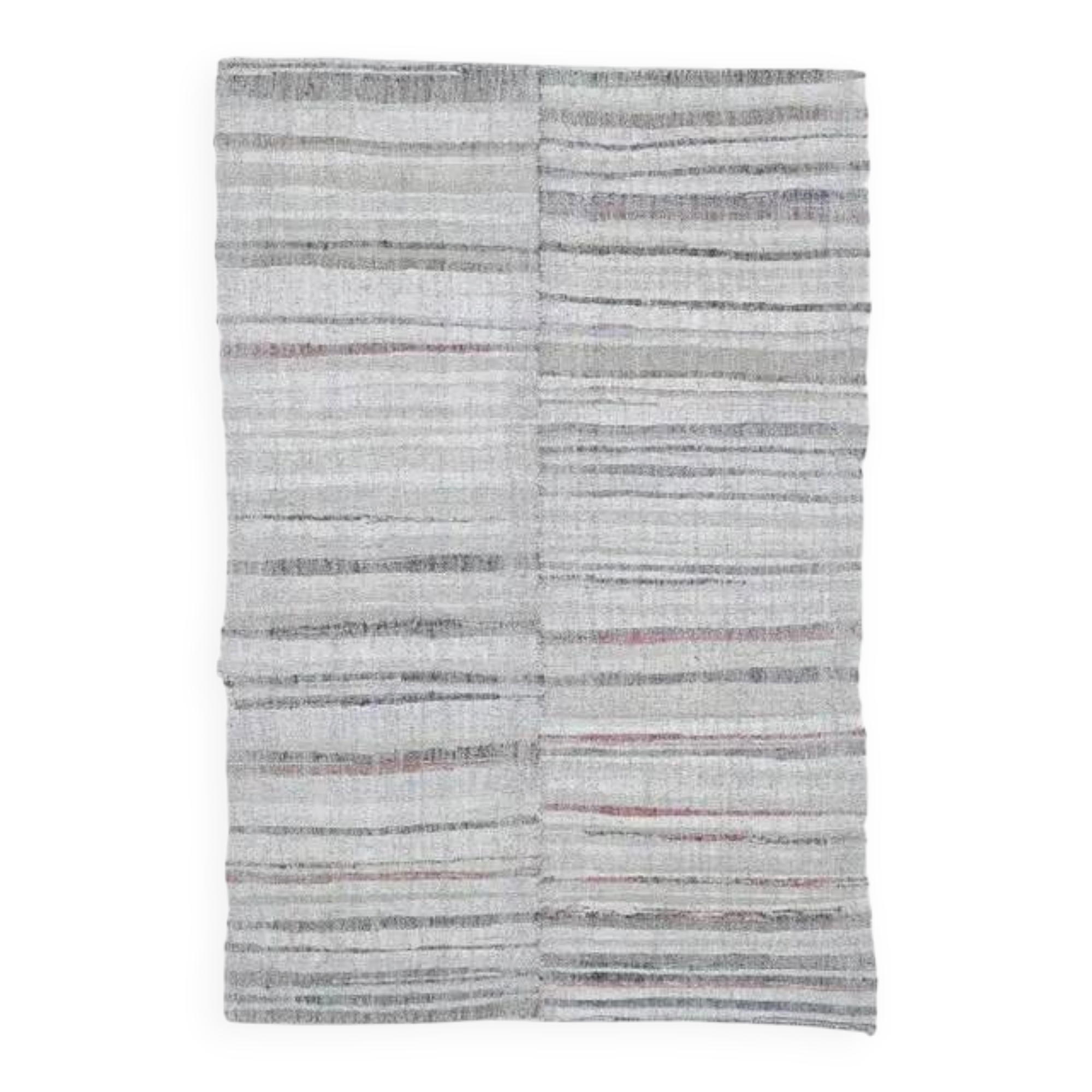 Turkish Vintage Handmade Wool Kilim Rug 176x255
