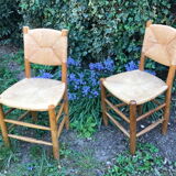 Charlotte Perriand 2 chairs mulched Bauche model n ° 19 ash 1950