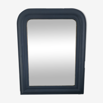 Miroir Louis Philippe bleu ardoise 67x52