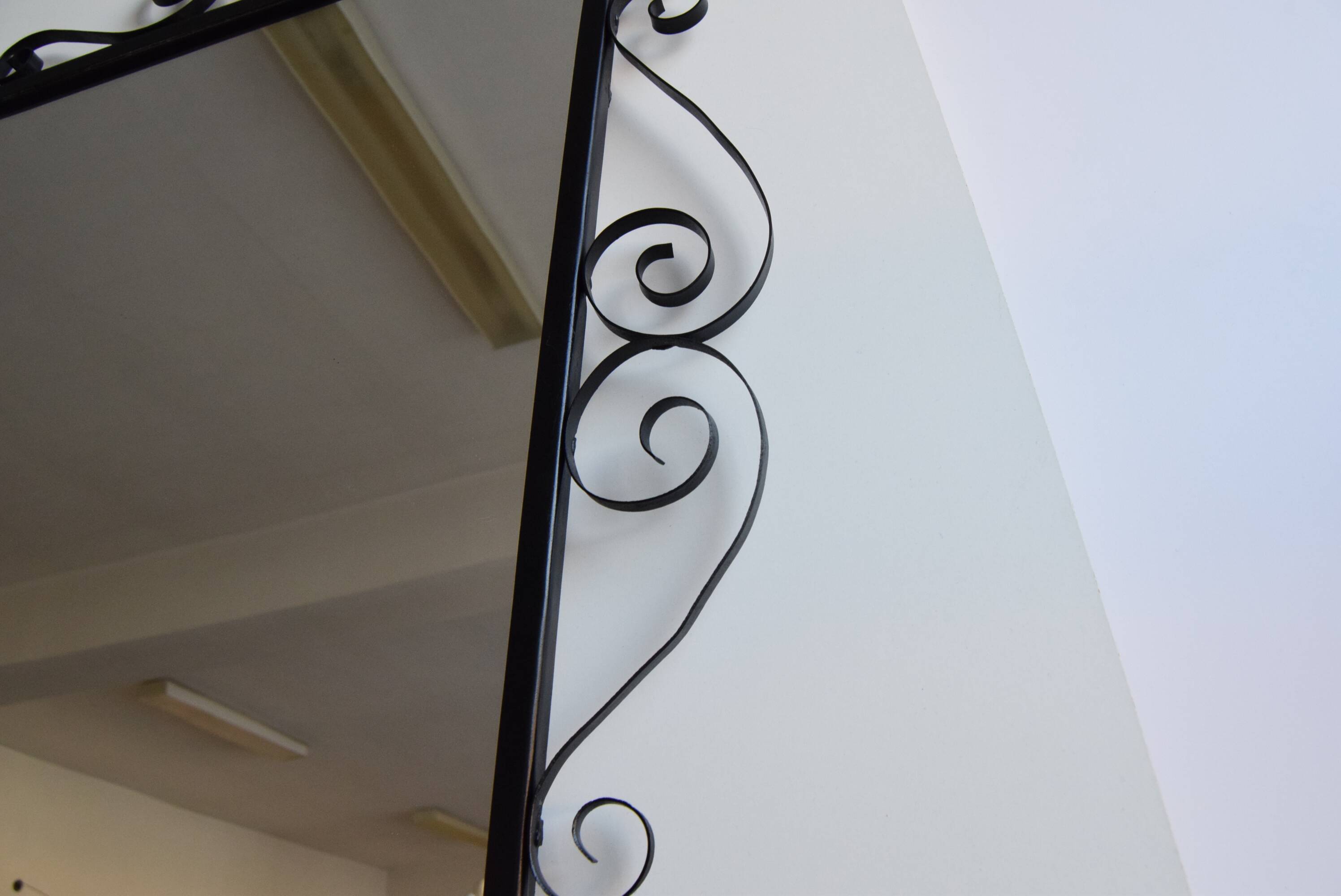 Mid-century 1970s wall mirror