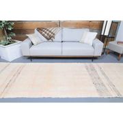 Vintage Turkish Hand-Knotted Wool Cotton Beige Kilim Runner Rug 120x380