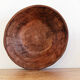 Raw wooden salad bowl