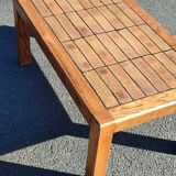 Table basse bois grès