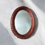 Wicker mirror