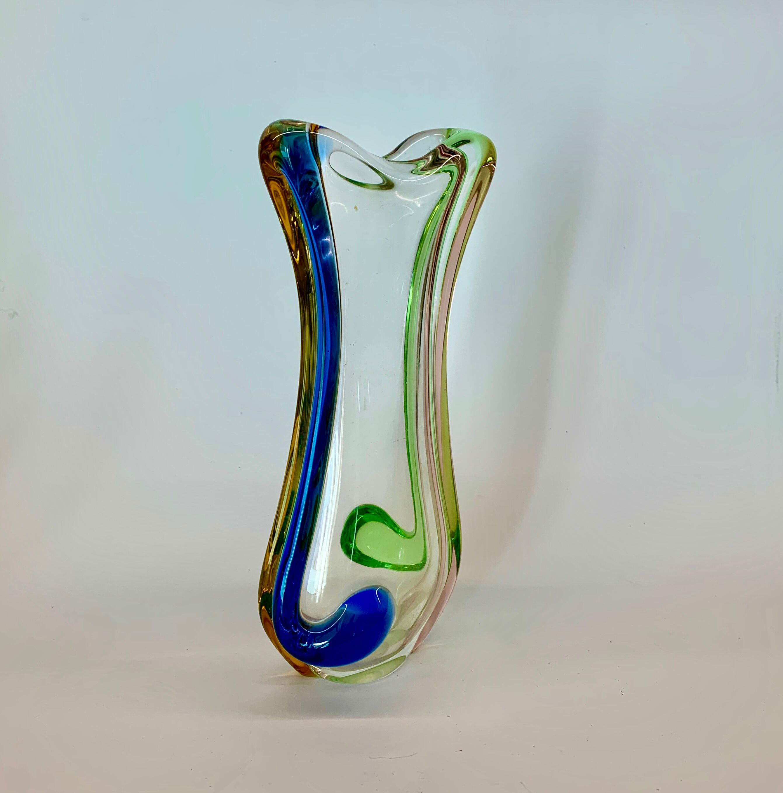 Glass vase Rhapsody  by František Zemek, 1960 s