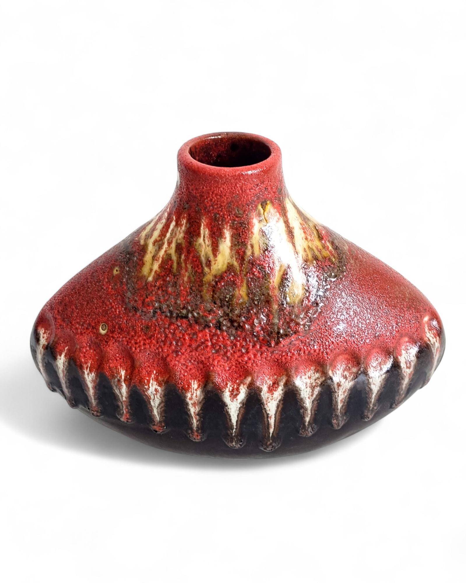 Sculptural West German Ceramic Vase by Carstens Tönnieshof, c. 1950s