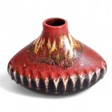 Sculptural West German Ceramic Vase by Carstens Tönnieshof, c. 1950s