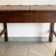 Adult desk double school vintage 50s-60s solid wood