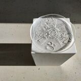 Glass dish by Arnaldo Pomodoro Ars D Milano