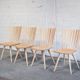 Set of 4 chairs salon mikado by Foersom & Hiort-Lorenzen for Fredericia, 1999