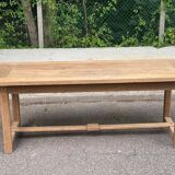 18th century farmhouse dining table renovated in solid oak 200cm