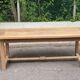 18th century farmhouse dining table renovated in solid oak 200cm