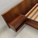 Danish Rosewood Double Floating Bed By Sannemans, 1970s.