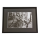 Urban scene with graffiti, vintage silver gelatin print, framed, 42 x 32 cm