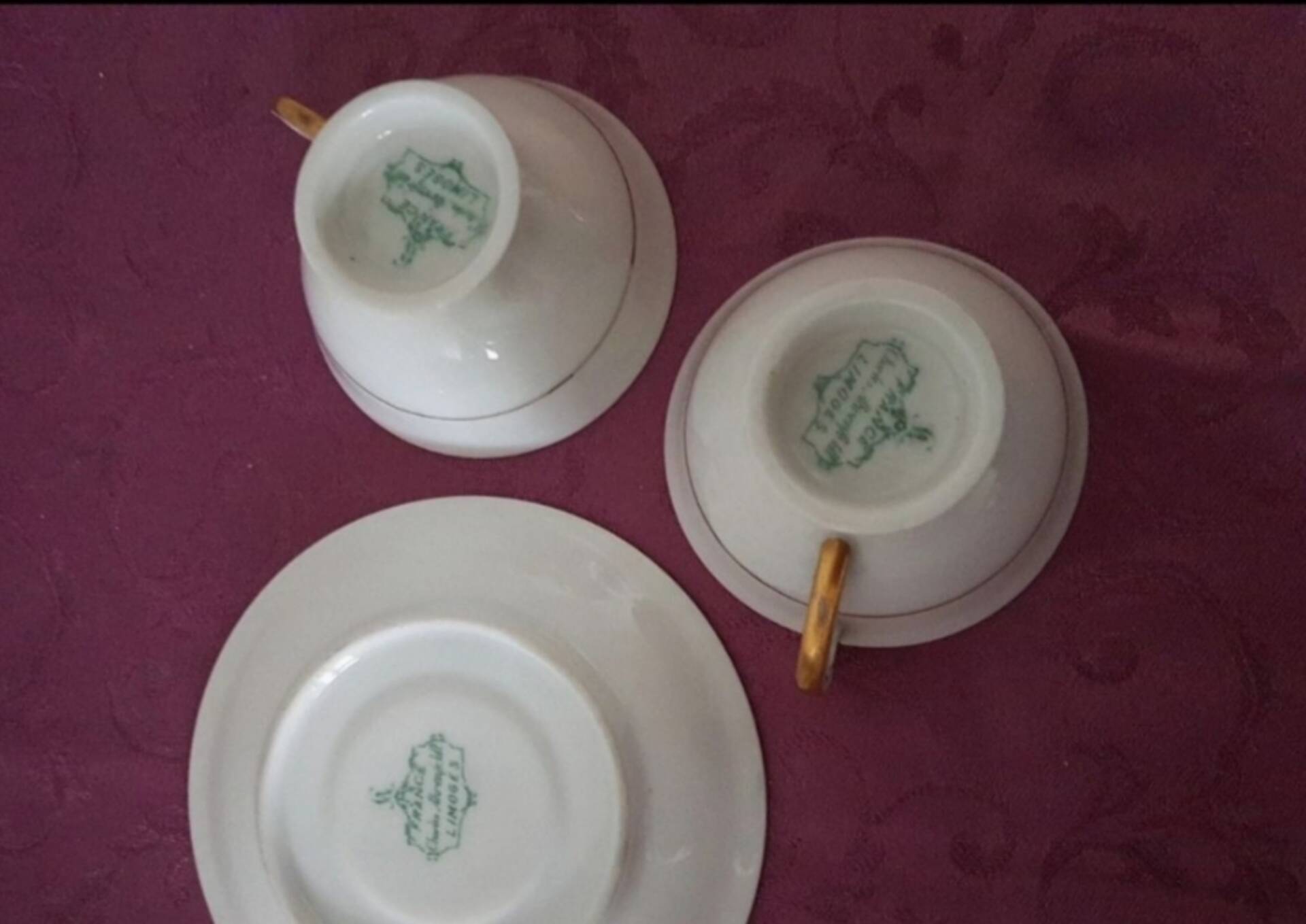 Set of 4 coffee cups from Manufacture Charles Ahrenfeldt