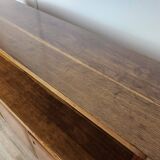 Art Decò sideboard in walnut stained beech open space design