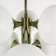 Kaiser chandelier with 9 arms in chrome, 1960s, Germany