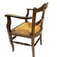 19th century rustic Provencal armchair with straw seat