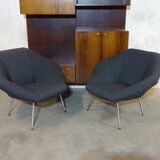 Armchairs Model Caleidos 835 by Frans Schrofer for Young International, Netherlands, 1980, Set of 2