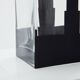 Grand vase Art Déco en verre dépoli noir signé Anatole Riecke 1932
