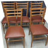 Set of 5 Scandinavian style chairs