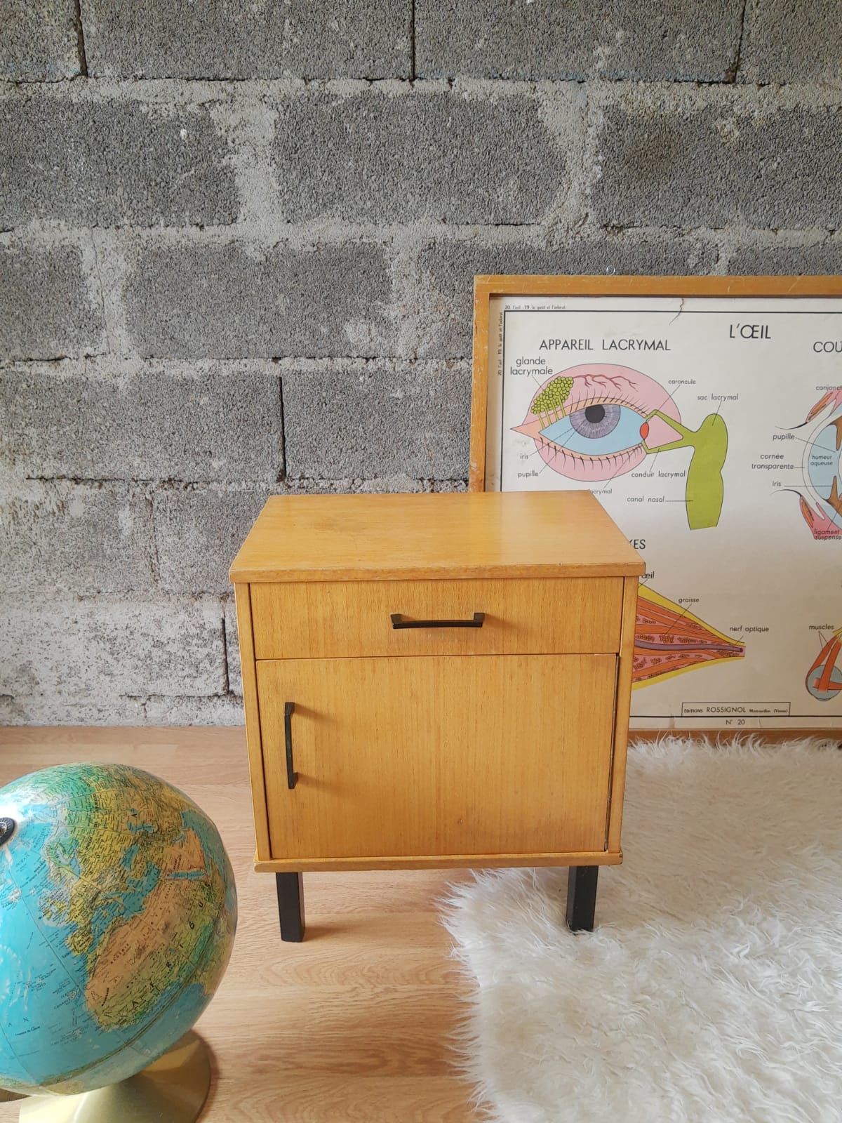 Bedside table 50s-60s - vintage