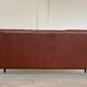 Danish mid-century Svend Skipper cognac 3 person sofa 1960s