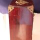 Chinese jewelry box in carved wood and inlaid stones 19th